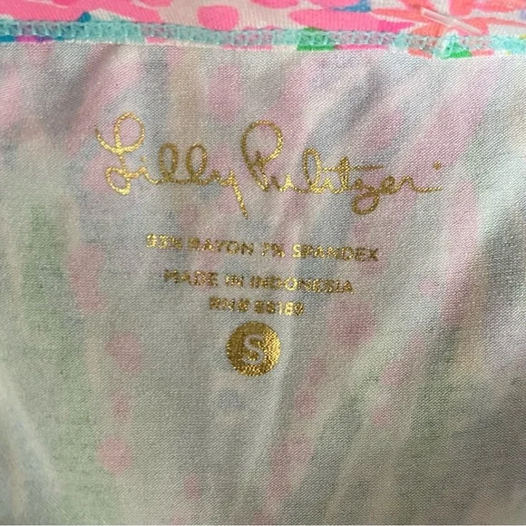Lilly Pulitzer Sophie Dress Small UPF 50 Stretch Jersey Resort Vacation Beach - Picture 8 of 8